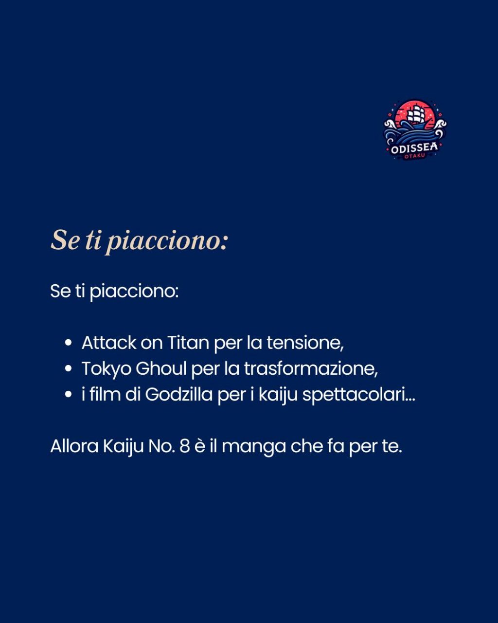 Instagram post from odisseaotaku. This post is in position 7.